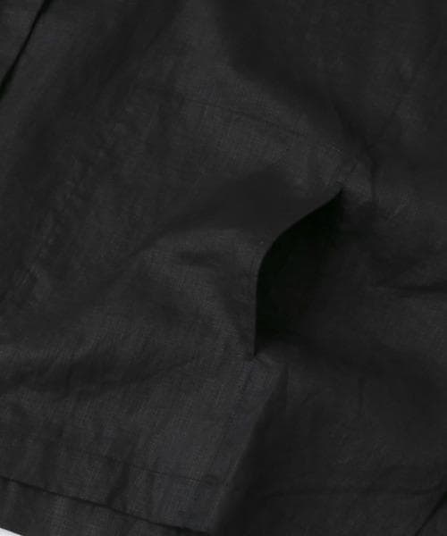 かぐれ　リネンスクエアケープシャツ