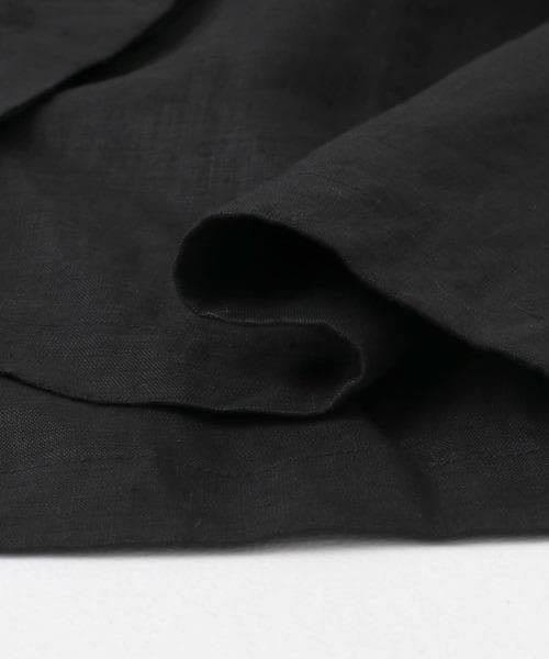 かぐれ　リネンスクエアケープシャツ