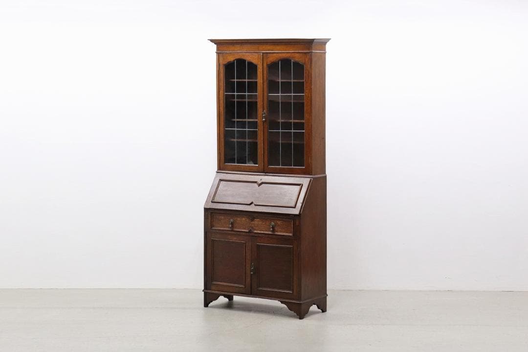 ※ミリカリ 英国 イギリス オーク材 ヴィンテージ ビューロー