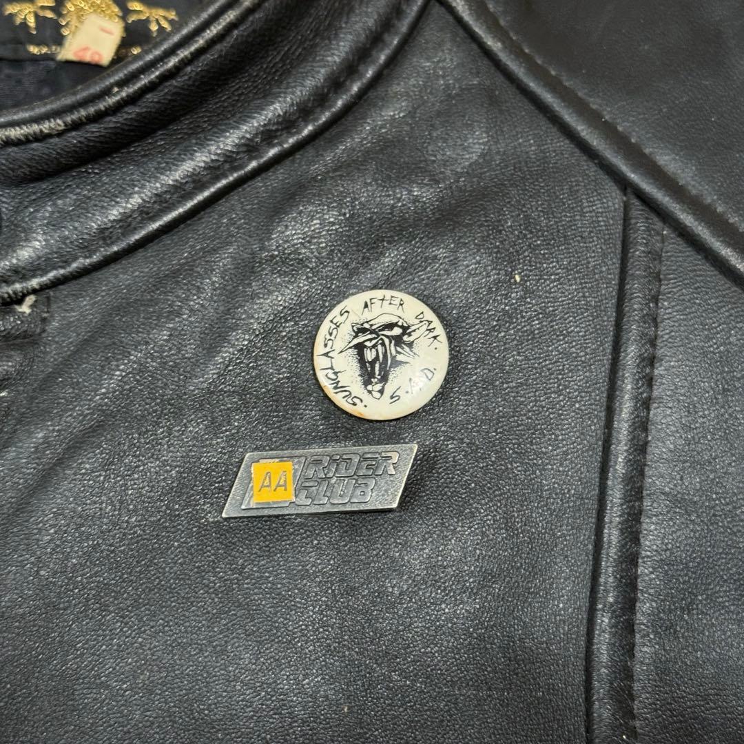 EAGLE 70s イングランド製 セミダブルライダースジャケット ロンジャン