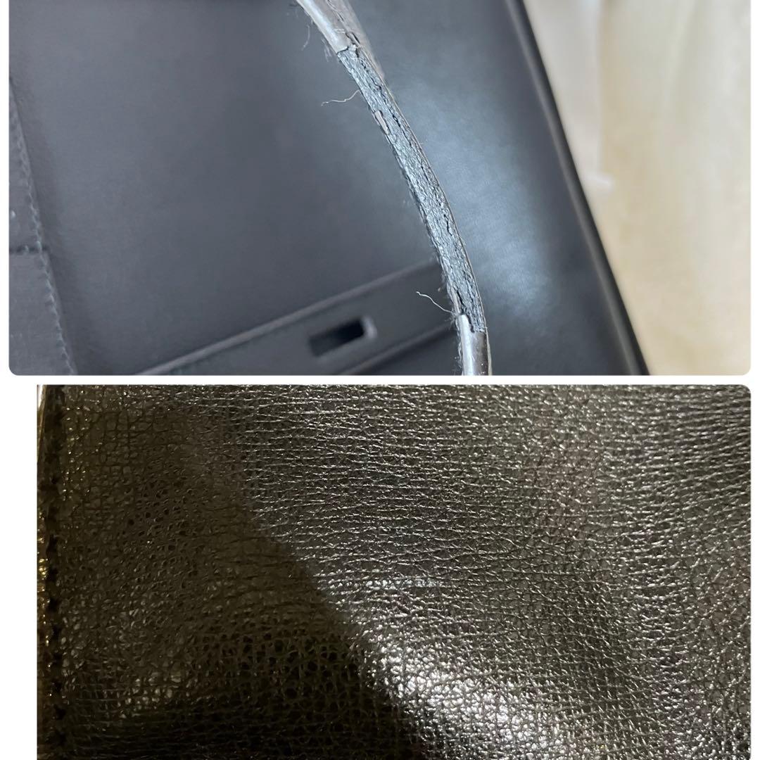 フルラ✨MAN ジョーヴェ L A4可 ３室 レザー 本革 黒 トートバッグ