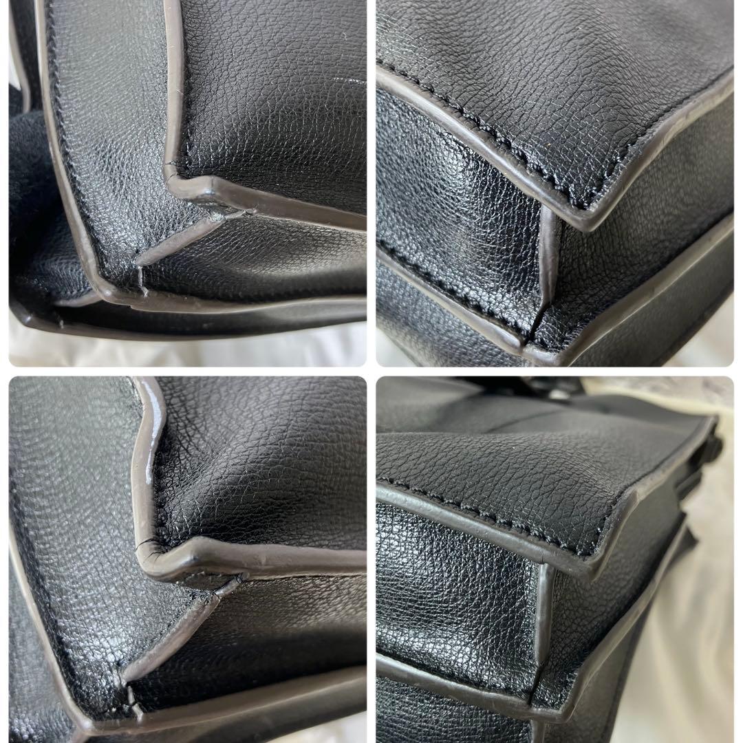 フルラ✨MAN ジョーヴェ L A4可 ３室 レザー 本革 黒 トートバッグ