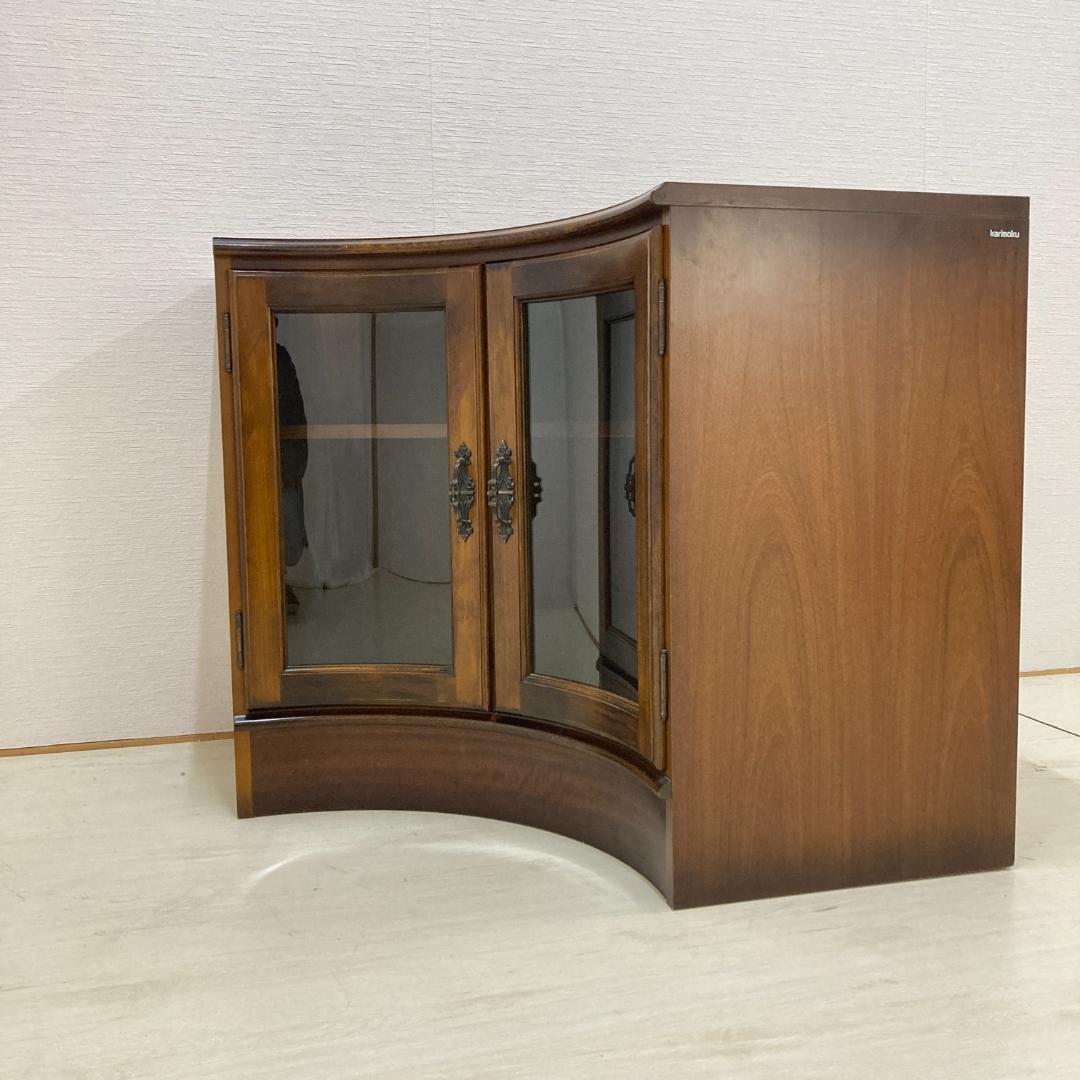 【カリモク】コロニアル　コーナーキャビネット テレビ台