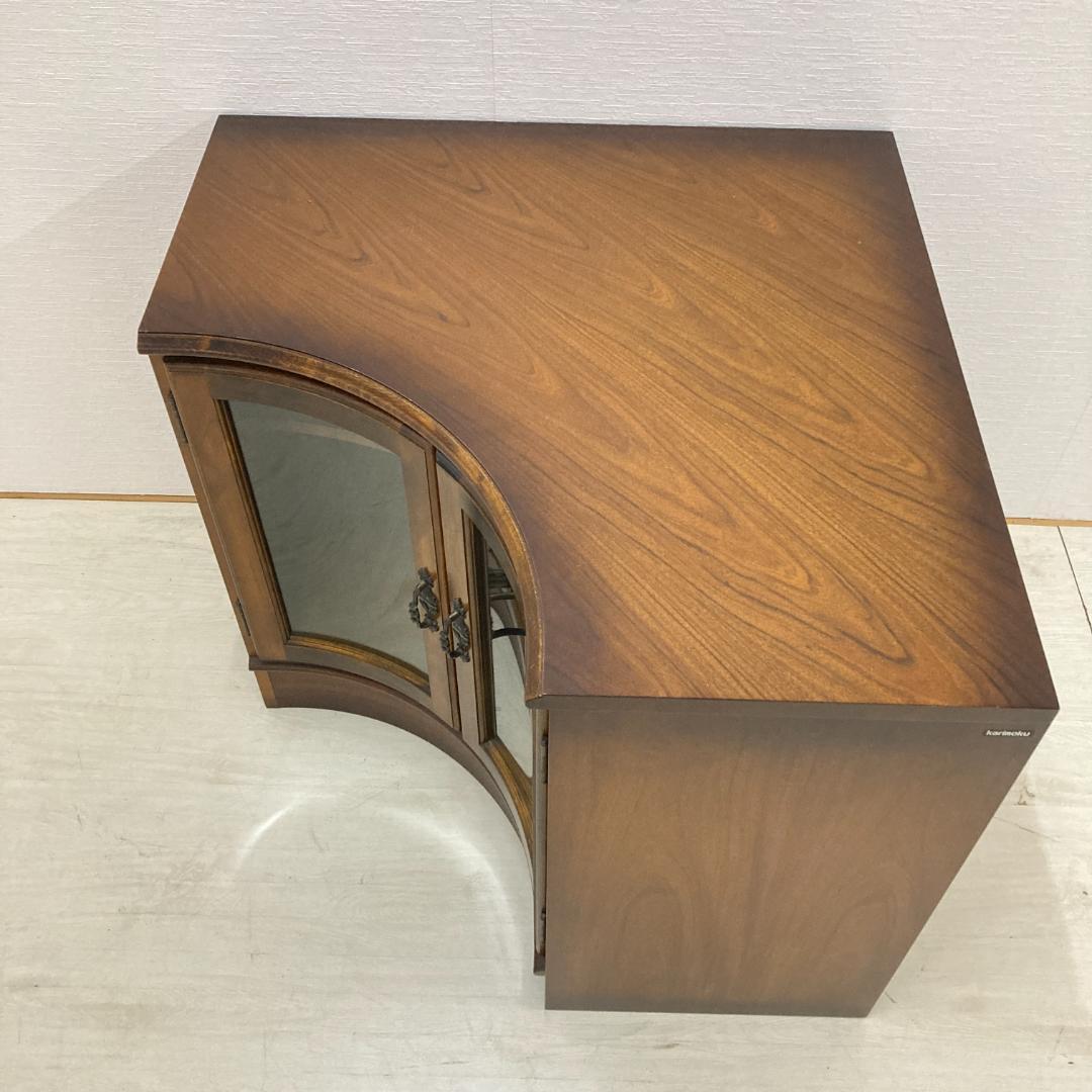 【カリモク】コロニアル　コーナーキャビネット テレビ台