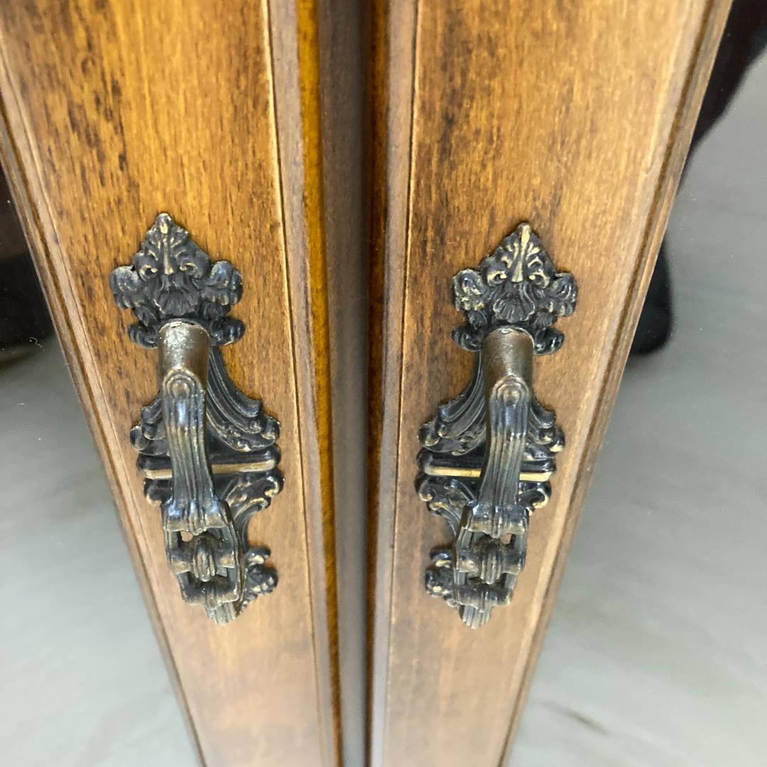 【カリモク】コロニアル　コーナーキャビネット テレビ台