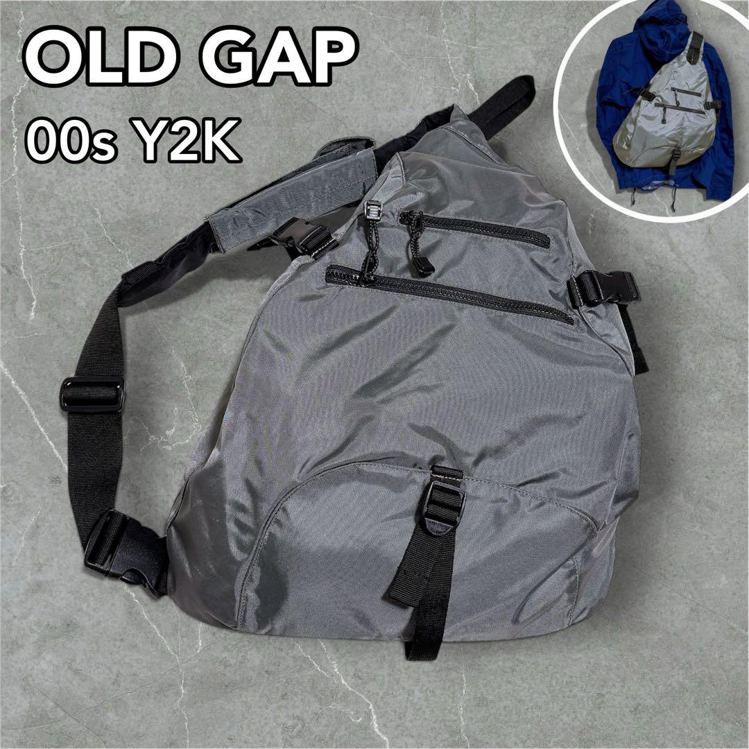 ゆと様　　OLD GAP 00s Y2K ボディバッグ グレー
