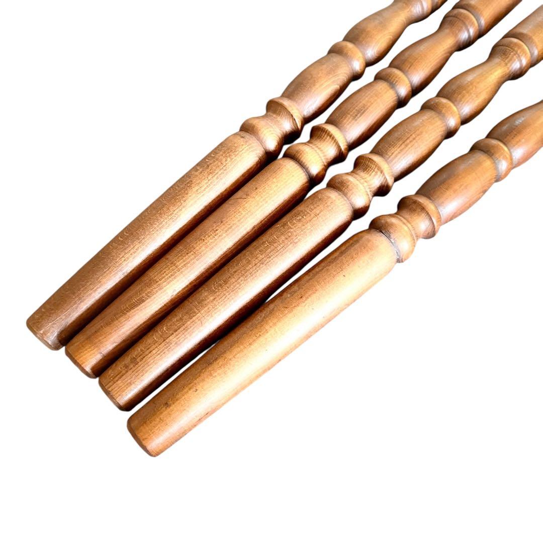 HR909 古いスピンドルレッグ　柏木工　ダイニングテーブル　ろくろ脚