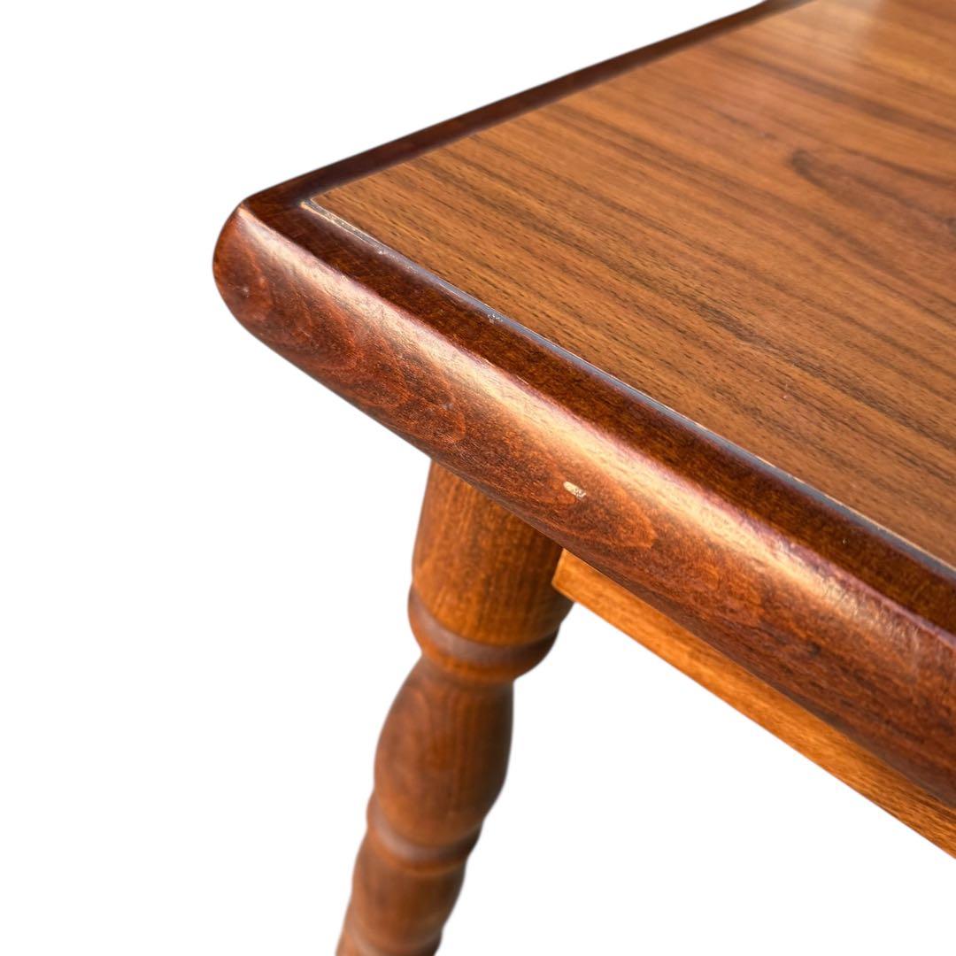 HR909 古いスピンドルレッグ　柏木工　ダイニングテーブル　ろくろ脚