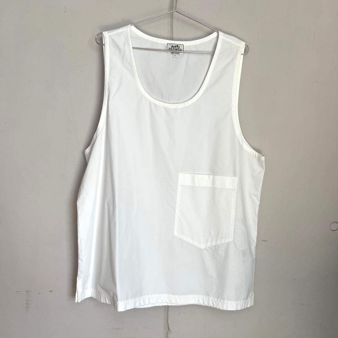 1度着用 HERMES 23春夏　ランウェイアイテム　 タンクトップ L