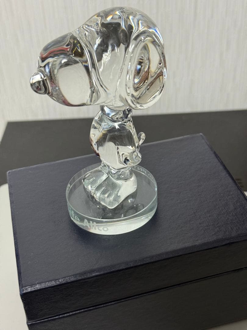 スヌーピー クリスタル 置物 非売品
