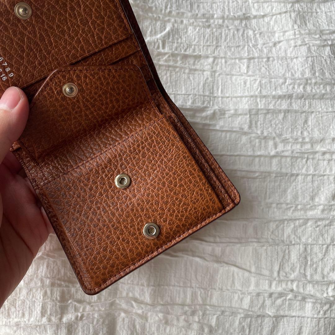 希少 マルジェラ 二つ折り財布 ウォレット ブラウン