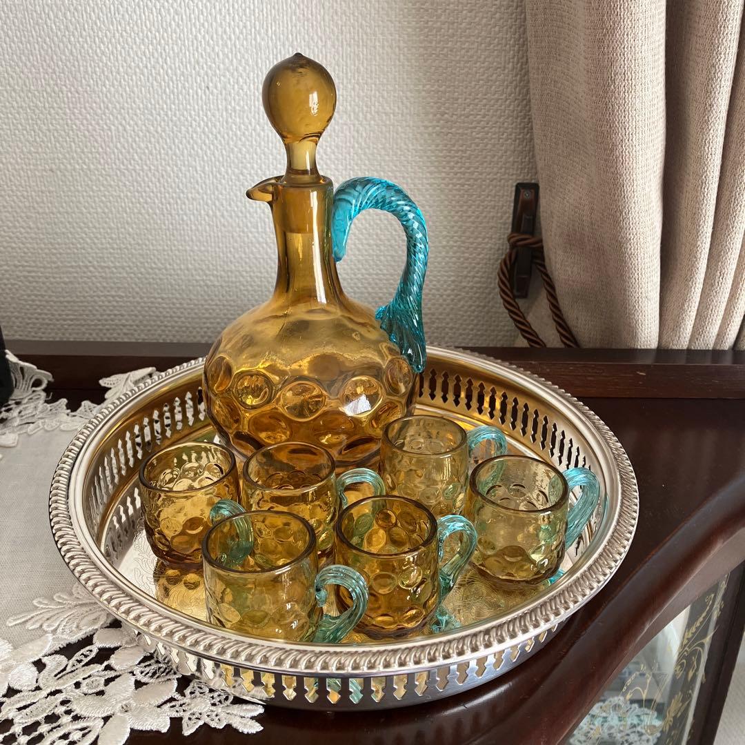 英国アンティーク　シルバープレート　ギャラリートレイ