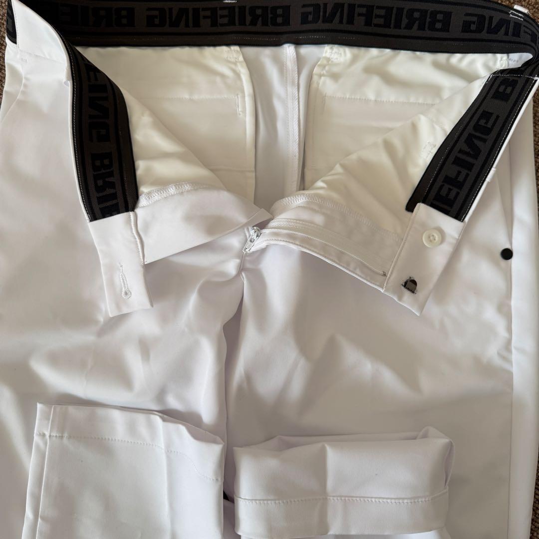 極美品　ブリーフィングゴルフ　パンツ　白　L〜XL相当 春夏　センタープレス