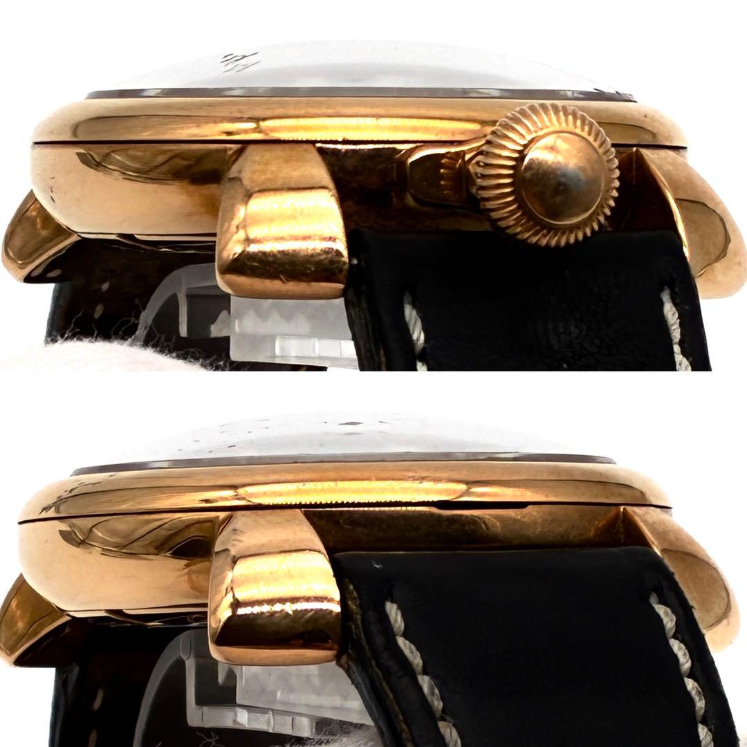 極美品 ガガミラノ マヌアーレ48 チェス 限定299本 7番 ゴールド 稼動品