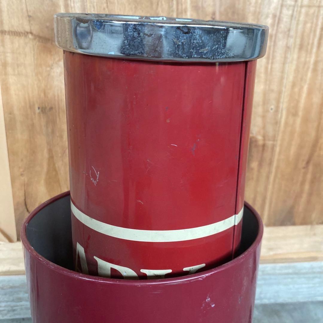 昭和レトロLARK 置き型灰皿 ゴミ箱缶　2個セット　灰皿　ラーク　傘立て