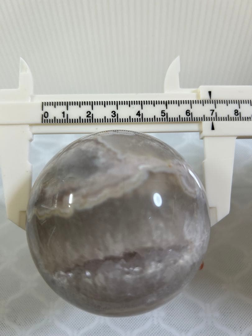 ꧁桜瑪瑙水晶共生スフィア68mm꧂