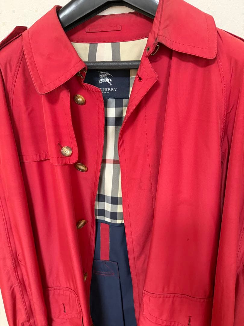 freeさん専用　Burberry レッド トレンチコート