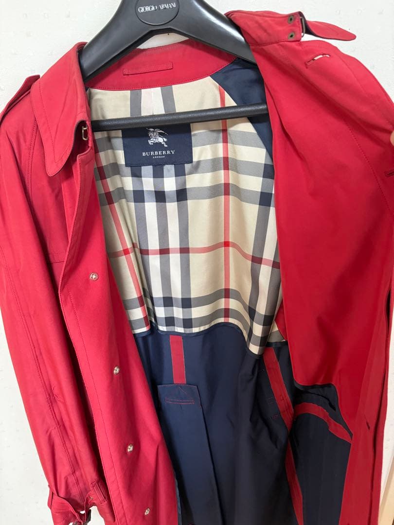 freeさん専用　Burberry レッド トレンチコート