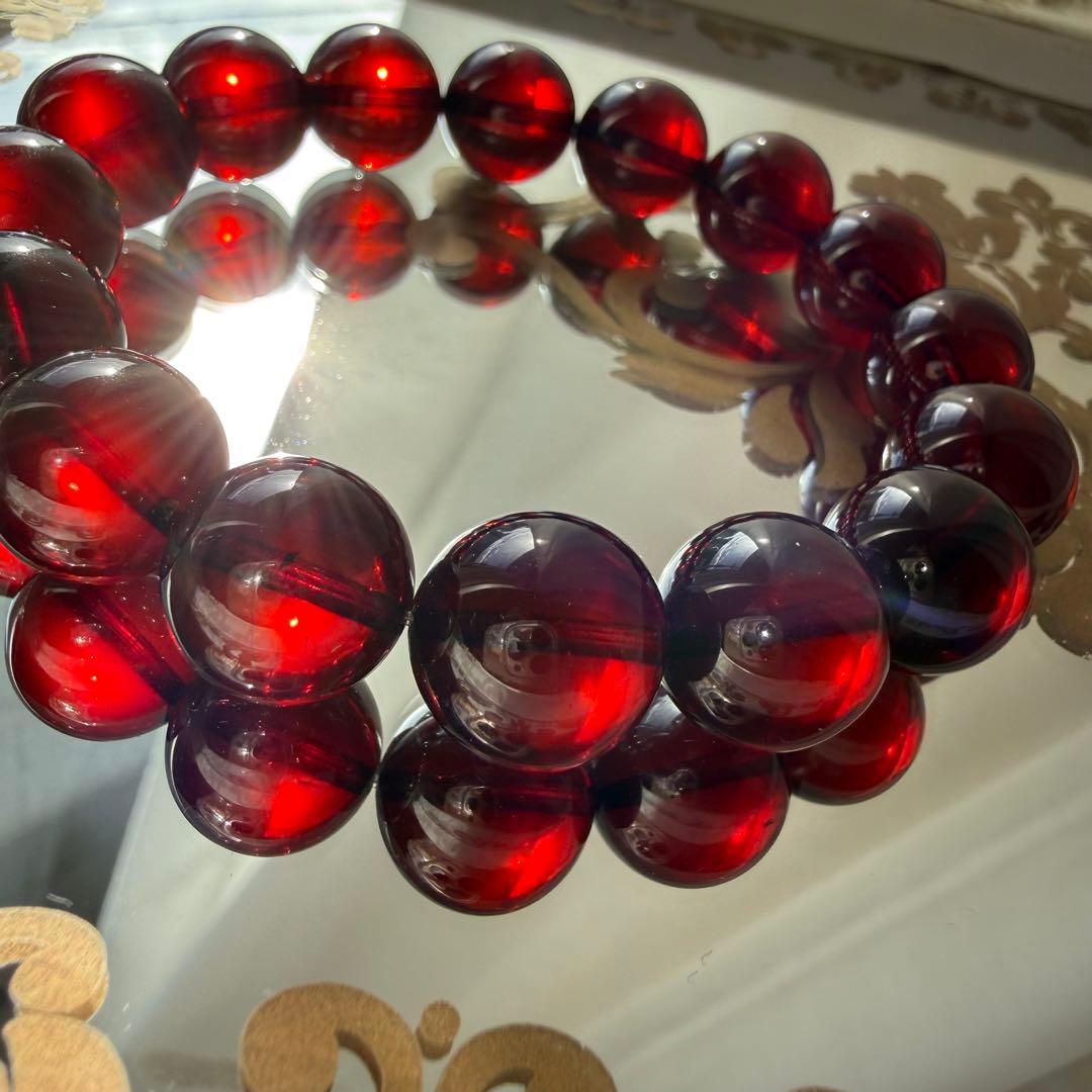 レッドアンバー✨️赤琥珀✨️ブレスレット✨️