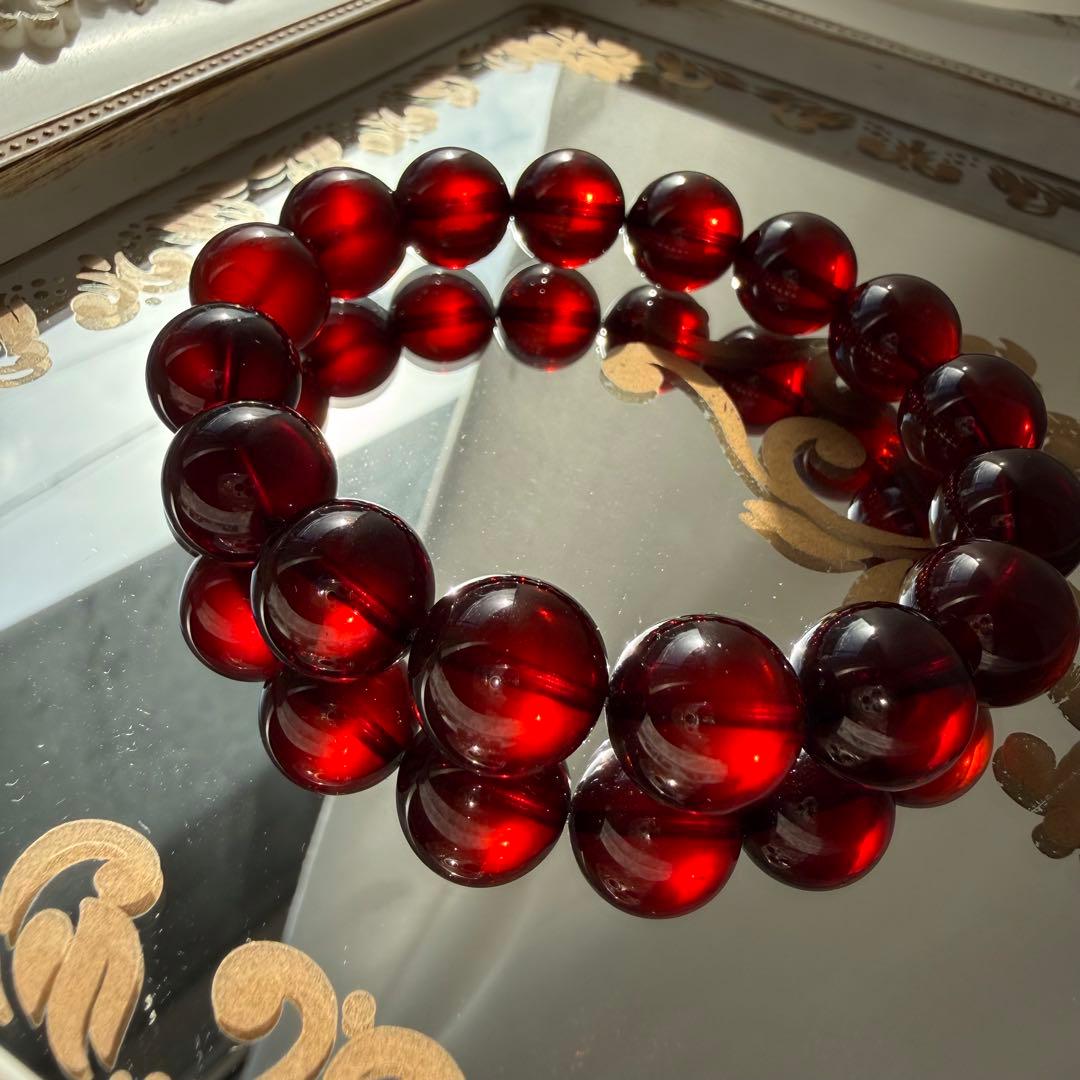 レッドアンバー✨️赤琥珀✨️ブレスレット✨️
