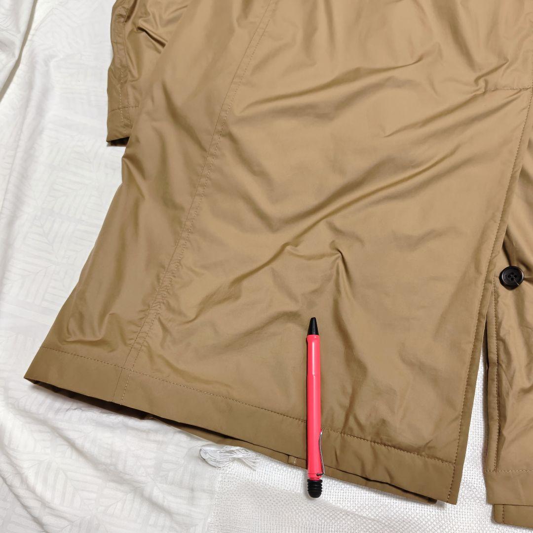 シーラップSealup中綿ライナー付きステンカラーナイロンコート46ベージュ