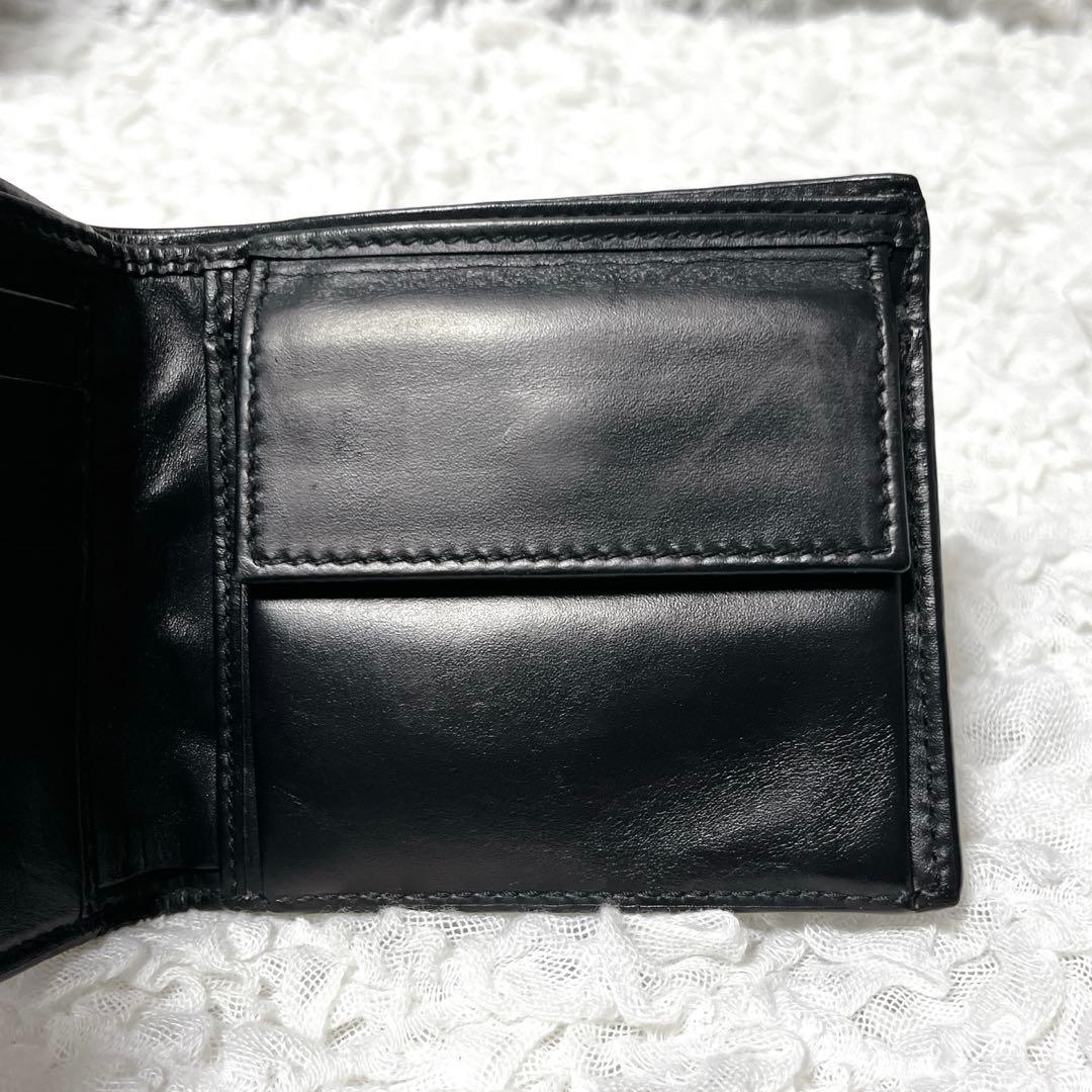 箱付✨ドリアン　グッチ　GG シマ　レザー　二つ折り　財布　インターロッキング
