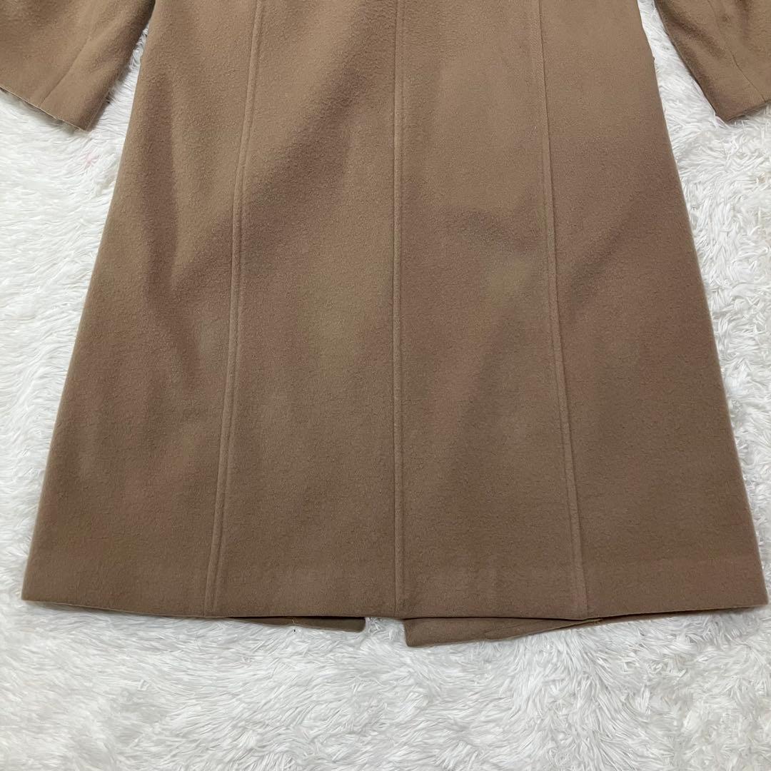 スナイデル プレミアウール カシミヤ混 ロングコート ベージュ ベルト付