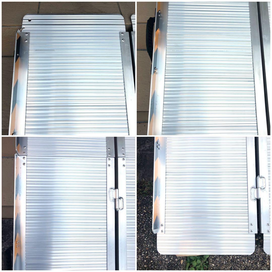 【ひやどんとくだい】アルミ製 スロープ 182 cm 折りたたみ式