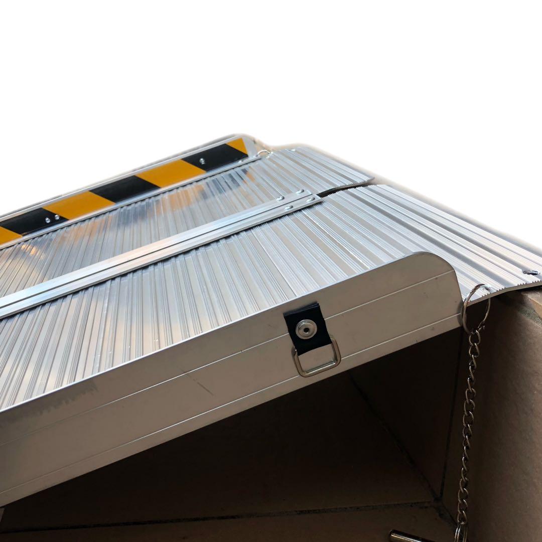 【ひやどんとくだい】アルミ製 スロープ 182 cm 折りたたみ式