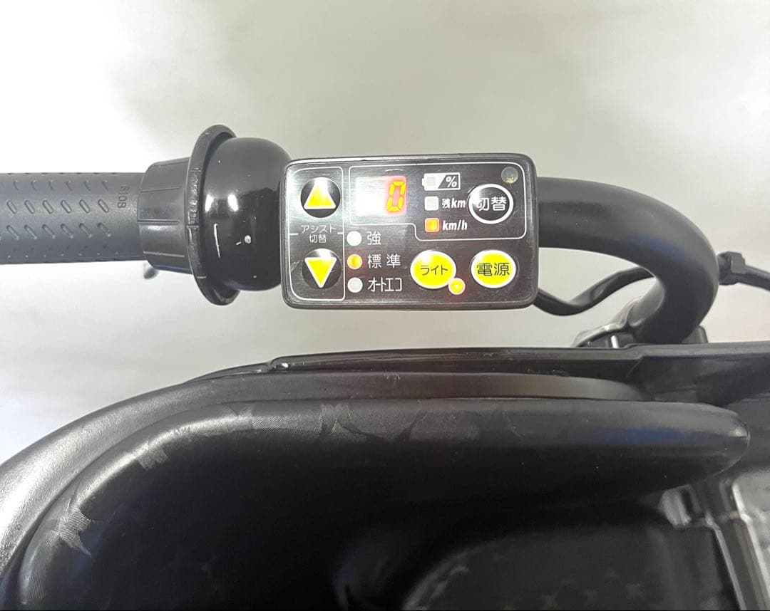 1年保証　ヤマハ　パスキッス　20インチ　子供乗せ　青色　電動アシスト自転車