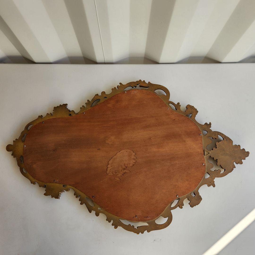 ロココ アンティーク ゴールド ギルト ウッド 装飾フレーム ウォールミラー