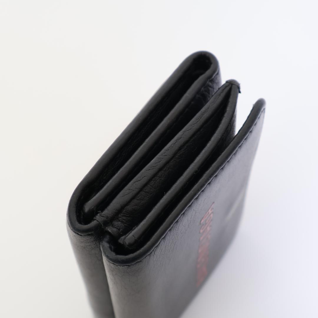 BALENCIAGA 三つ折り財布 551921 レッドロゴ 付属品付 伊勢丹