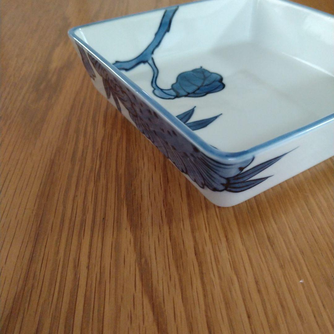 ご確認用です。源右衛門　染付向日葵角皿