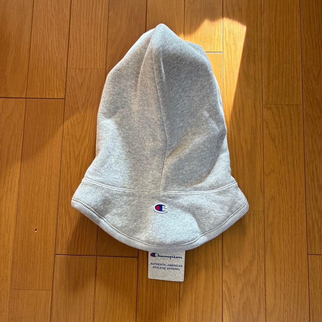 新品・未使用 BEAMS別注 Champion バラクラバ 色グレー　パーカー