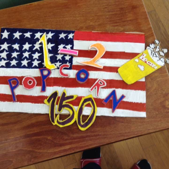 ポップコーン看板