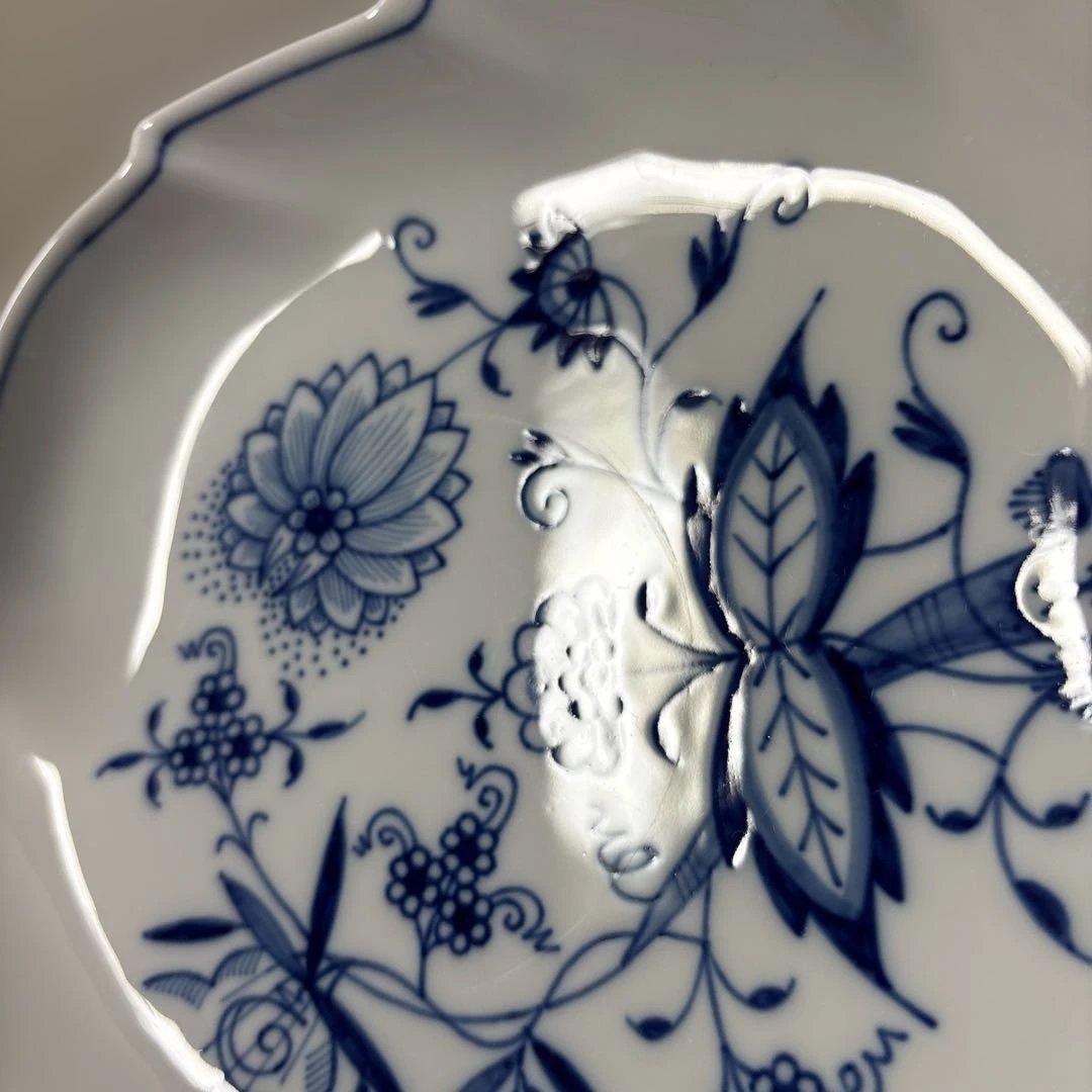 マイセン ブルーオニオン リーフプレート 17cm