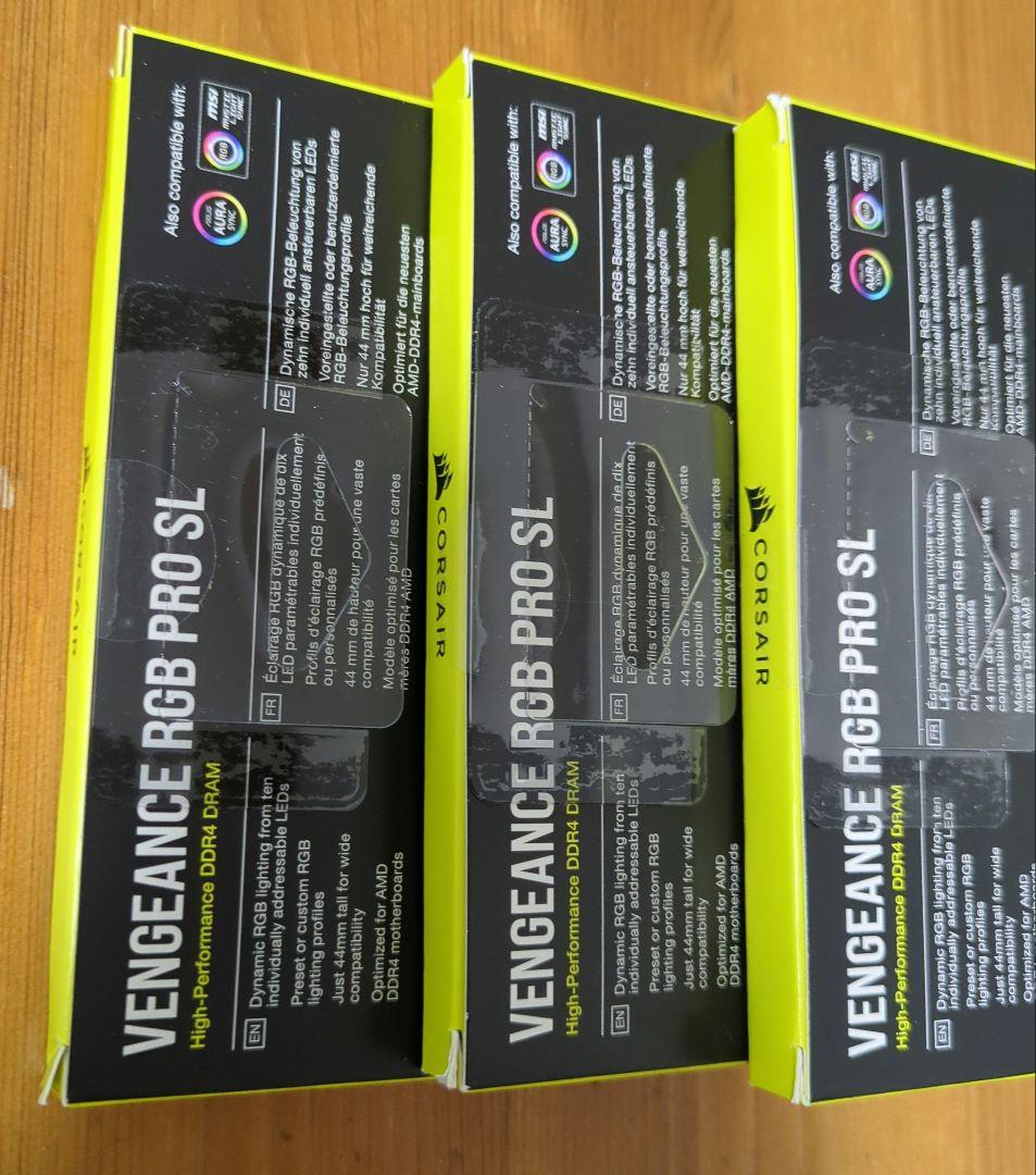 【mia】CORSAIR 32GB DDR4 3200MHz　3点セット