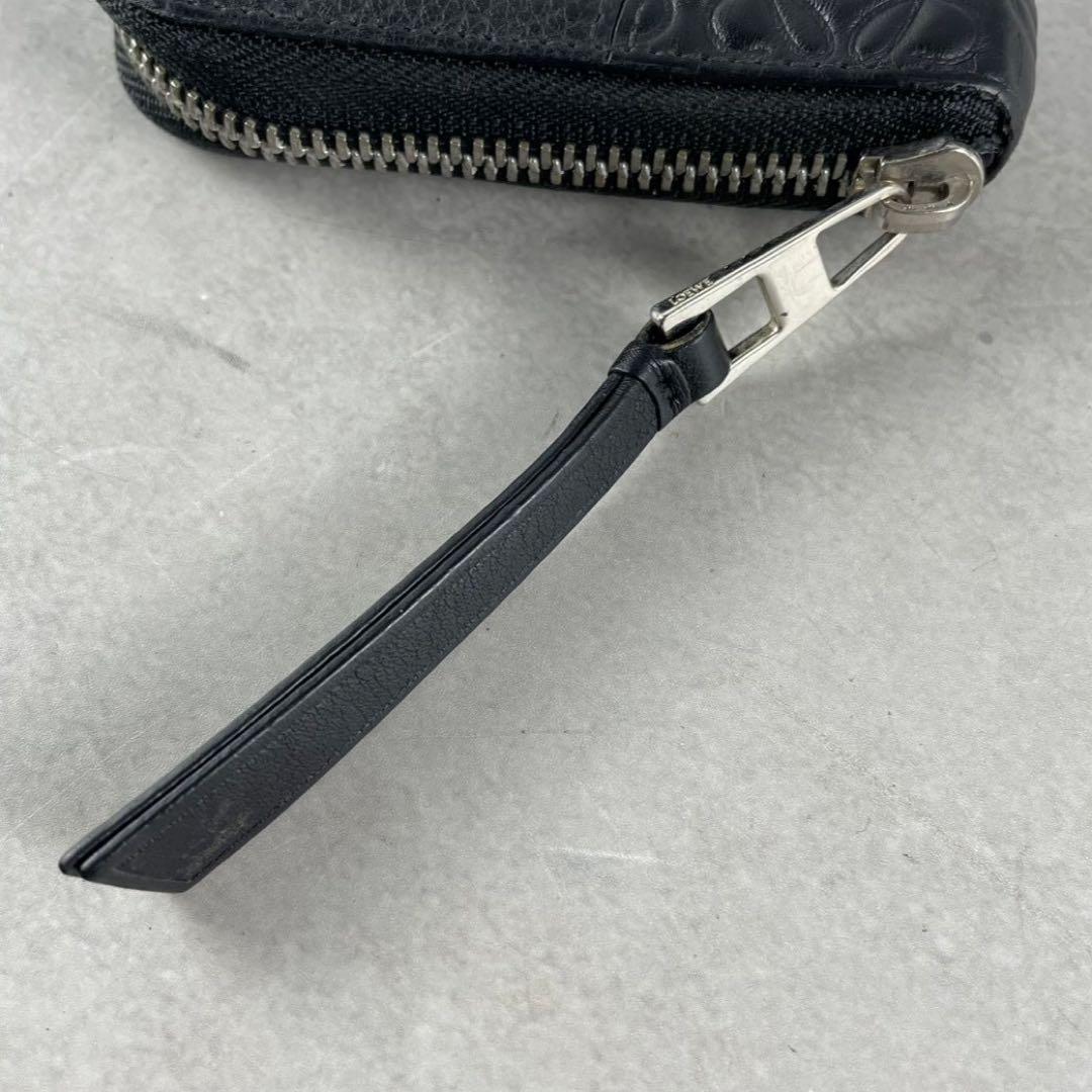 【美品】ロエベ パズル 長財布 アナグラム パズル ブラック