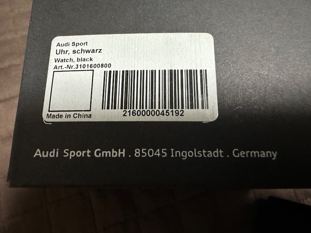 Audi sports アウディスポーツ ウォッチ 未使用保管品