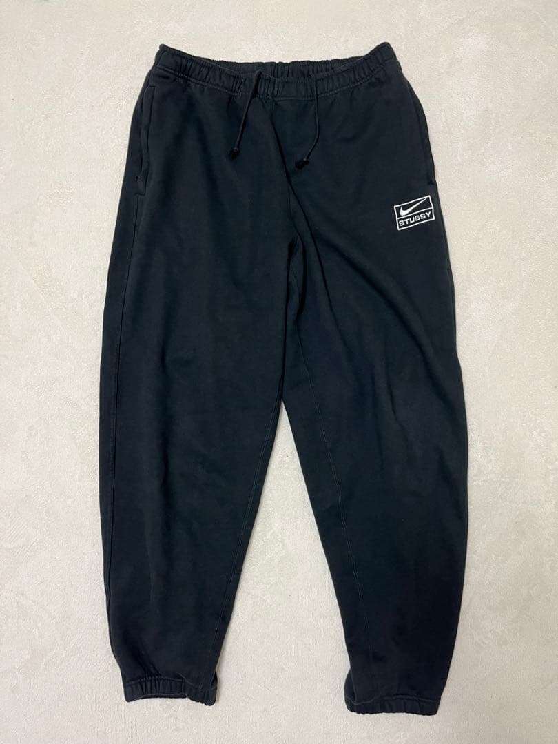 あ*様 Nike Stussy コラボ スウェットパンツ ブラック L ワイド