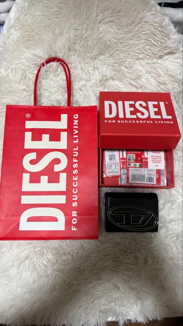 DIESEL 三つ折り財布 黒
