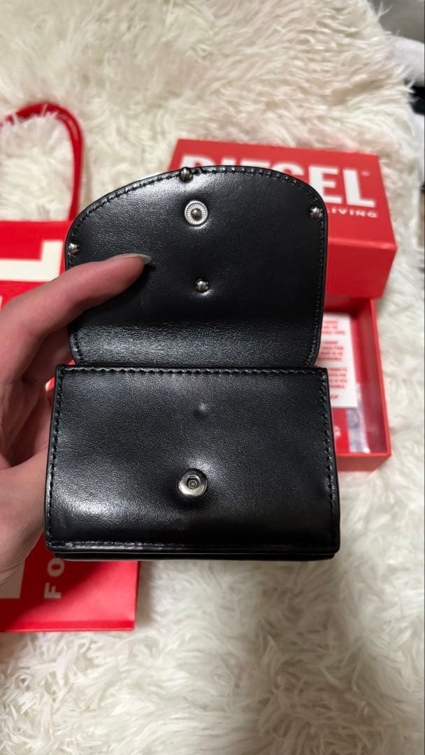 DIESEL 三つ折り財布 黒