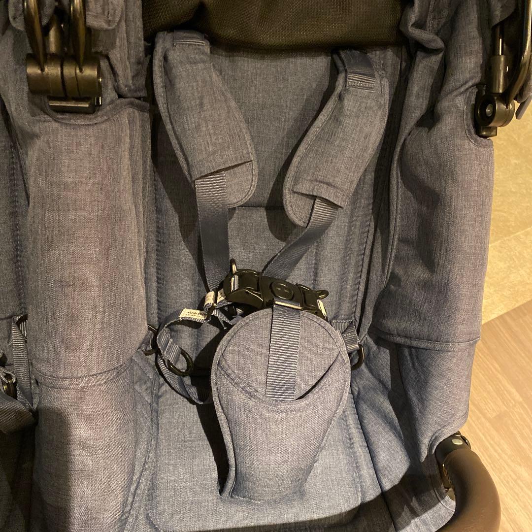 【処分特価】AirBuggy ココダブル アースブルー 0か月~ 双子ベビーカー