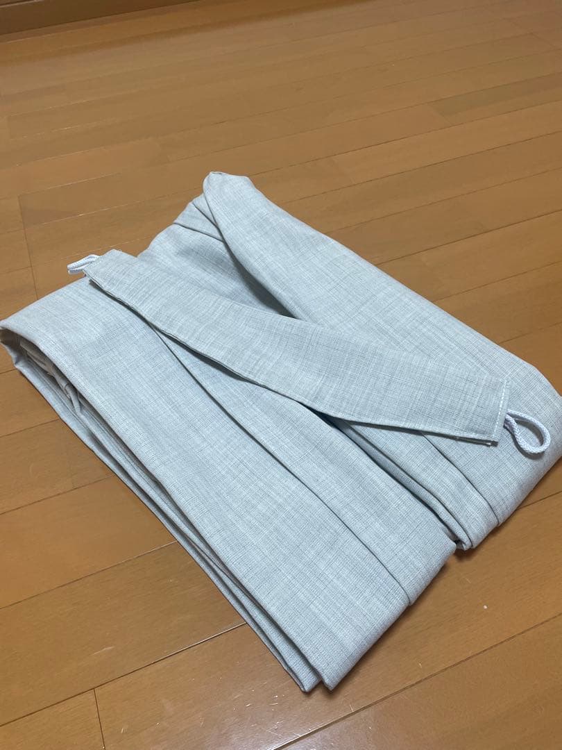 リネンライクカーテン　防炎　麻のような質感が魅力なカーテン　リゼッタ　アイボリー