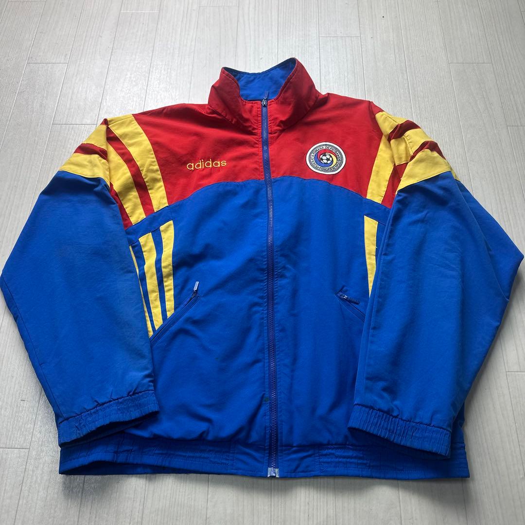 adidas アディダス サッカー ルーマニア代表 アンセムジャケット サイズL