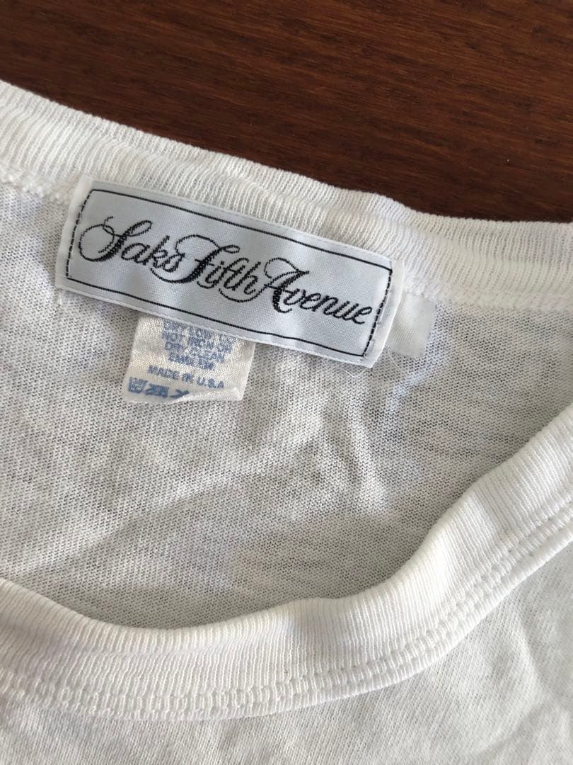 90s saks fifth avenue Tシャツ USA製 企業T