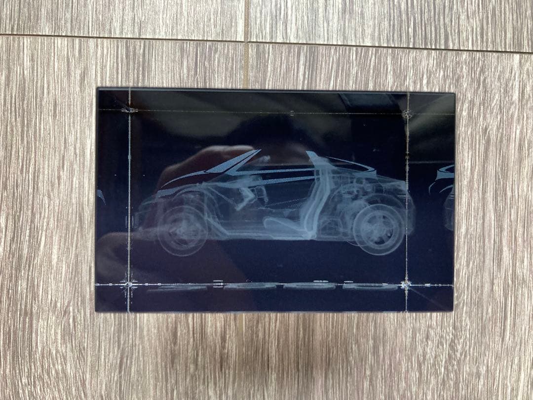 HONDA S660　置物　3Dクリスタル HONDAロゴ入り豪華専用ケース付き