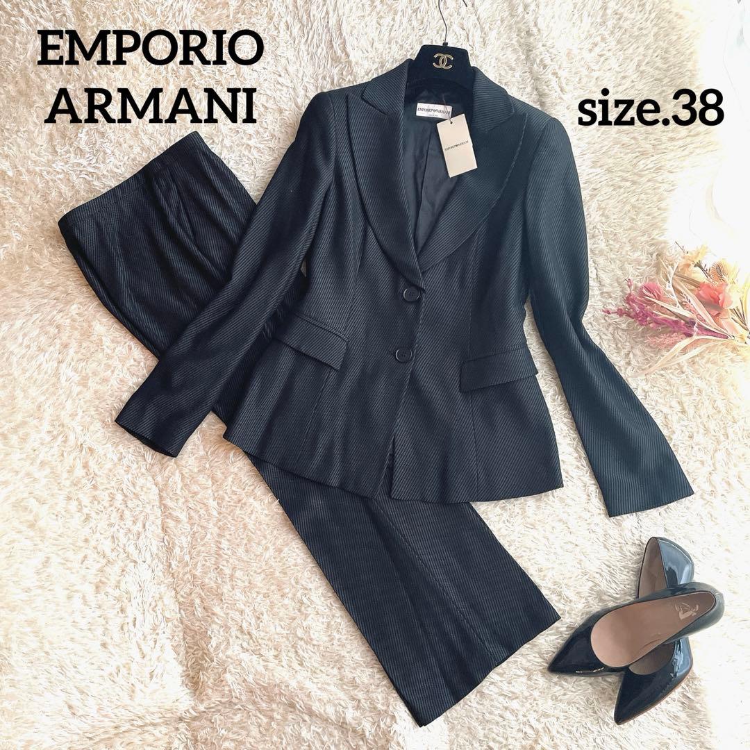 未使用・タグ付⭐︎EMPORIO ARMANI イタリア製 ストライプパンツスーツ