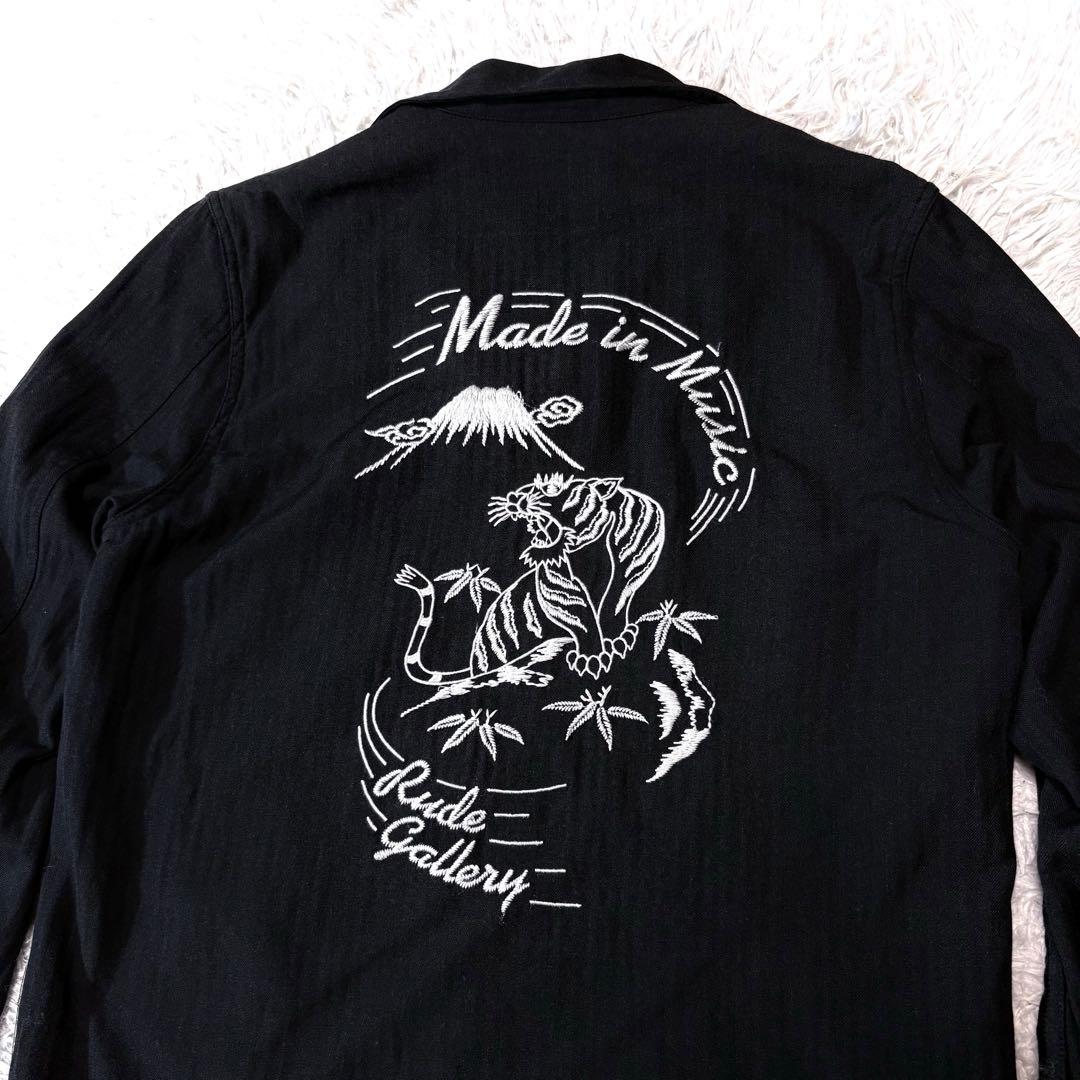 モンキーDルパン✨ルードギャラリー　音ジャン　ブラック刺繍