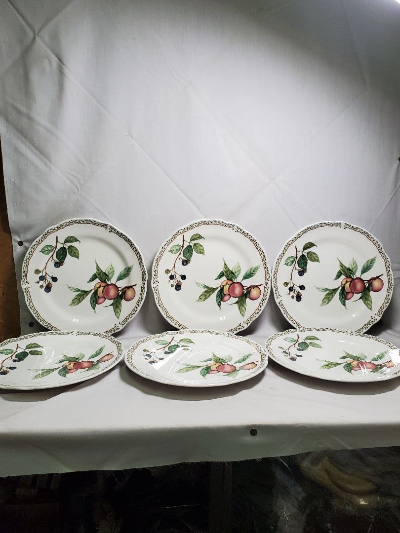 保管品　未使用　ノリタケ　ロイヤルオーチャード　ミート皿6枚　プリマチャイナ